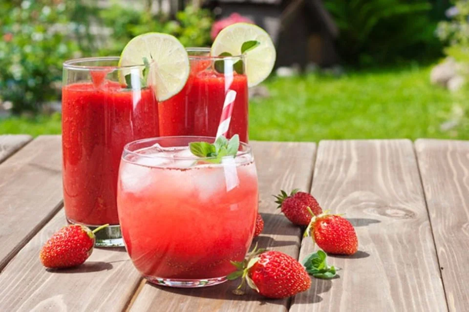 Agua de Fresa